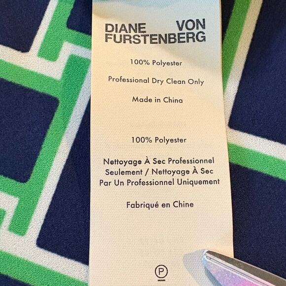 Diane von Furstenberg NWT Carla Vintage Weave Vetiver Wrap Dress Size 6 - Picture 8 of 9